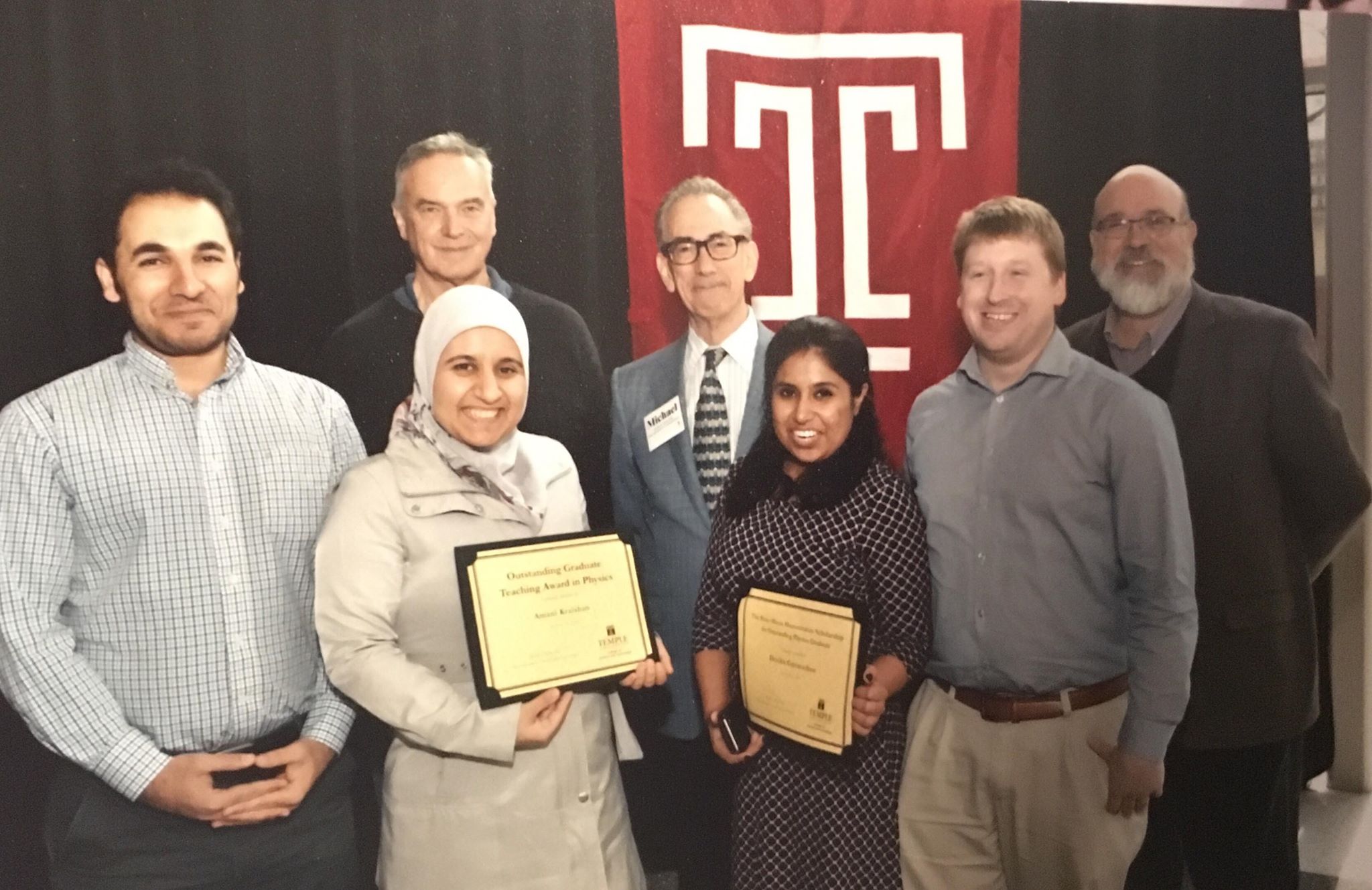 Dr. Amani Krishan is one of the university's top students who excel in physics at Temple University students in America